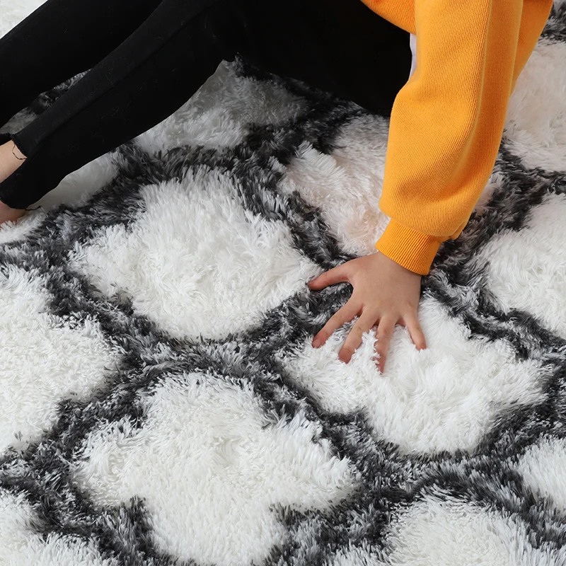 Šiaurės ins kambarį kilimas naktiniai pliušinis grindų kilimėlis tatamio stačiakampio formos nuskaitymo kilimas sutirštės didelio tankio akytojo kilimas 3