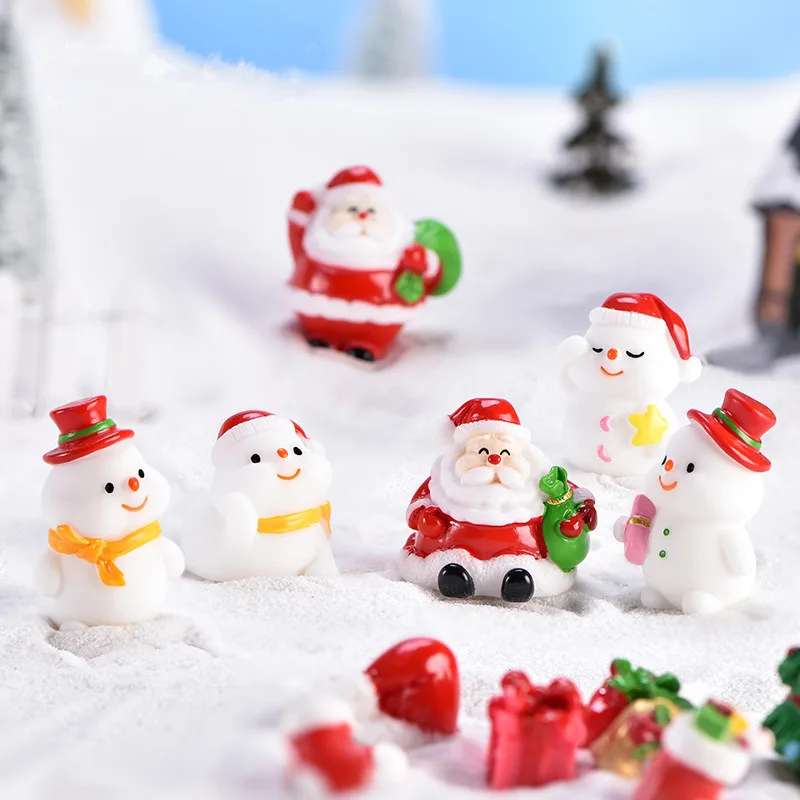 Sniego Micro Kraštovaizdžio Papuošalai Kalėdų Dekoracija Namuose Vaikai Kambario Dekoro Sniego Santa Jūrų Liūtas Kalėdų Dekoracijas 2021 3