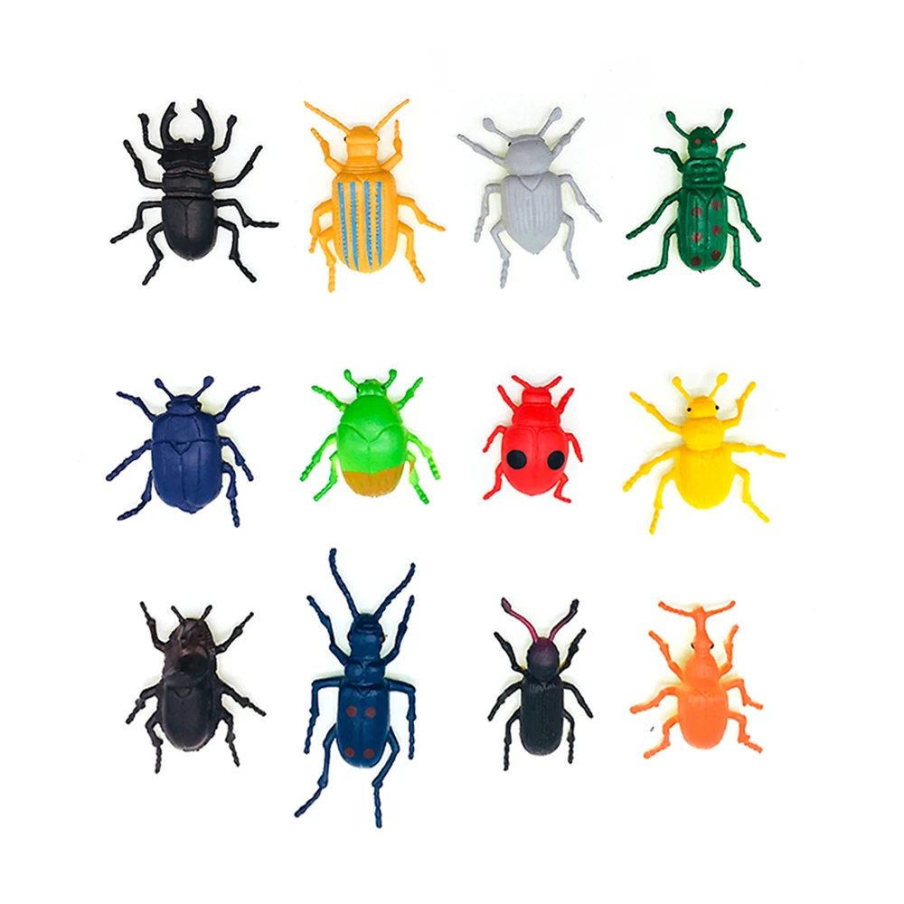 Realus Vabzdžių Vabalas Gyvūnų figūrėlių, Modelį Švietimo Fidget Žaislas PVC Scenos Dizainas, Modeliavimas statulėlės Apdailos Dovana 5