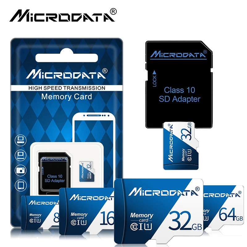Klasės 10 SDHC/SDXC Micro SD korteles 64GB 32GB 16GB 8GB 4gb 256 gb Atminties Kortelių, flash C10 tf korteles telefoną, planšetinį kompiuterį 3