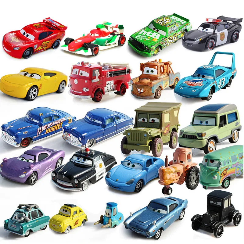 Disney Pixar Cars 3 Žaibas McQueen DocHudson Modelio Automobilių 1:55 Diecast Transporto priemonės Metalo Lydinio Automobilių Vėsioje, Vaikams, Žaislai, Vaikų Dovanų 4