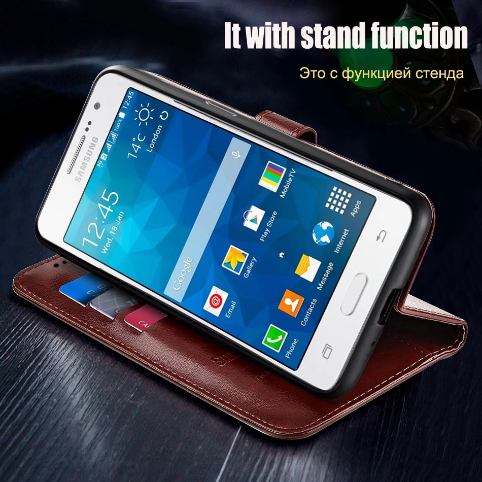 For Grand Prime Cover Wallet Flip Case Leather Case For Para On Samsung Galaxy Grand Prime G530 G531 G530H SM-G530H G531H Coque 2