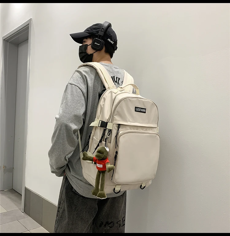 YTX216 2021 naujo stiliaus vyrų kolegijos studentas klasės krepšys Japonijos banga prekės kuprinė moteriška ir super karšta kuprinė 4