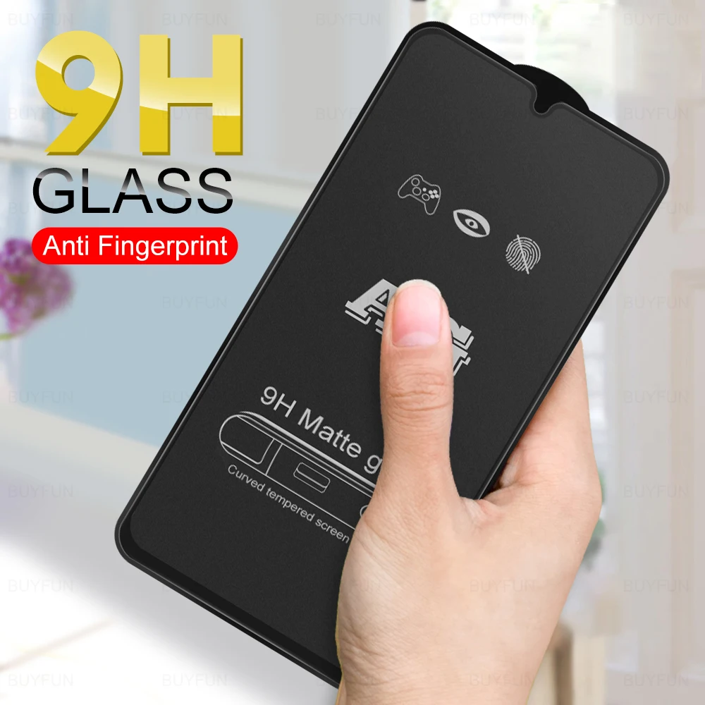9D Matinis Anti-pirštų Atspaudų Apsaugos Grūdintas Stiklas Ant Samsung Galaxy A12 A10 A10s M10 M12 10 s 10 M 12 Screen Protector 2