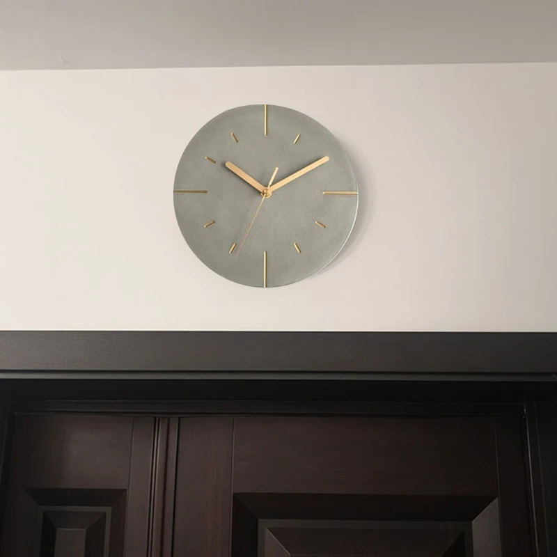 Nordic Industrial Stiliaus Cemento Sieninis Laikrodis Šiuolaikinės Kūrybos Silent Laikrodžiai Sienos, Namų Dekoro Žiūrėti Namuose Gyvenamasis Kambarys 2