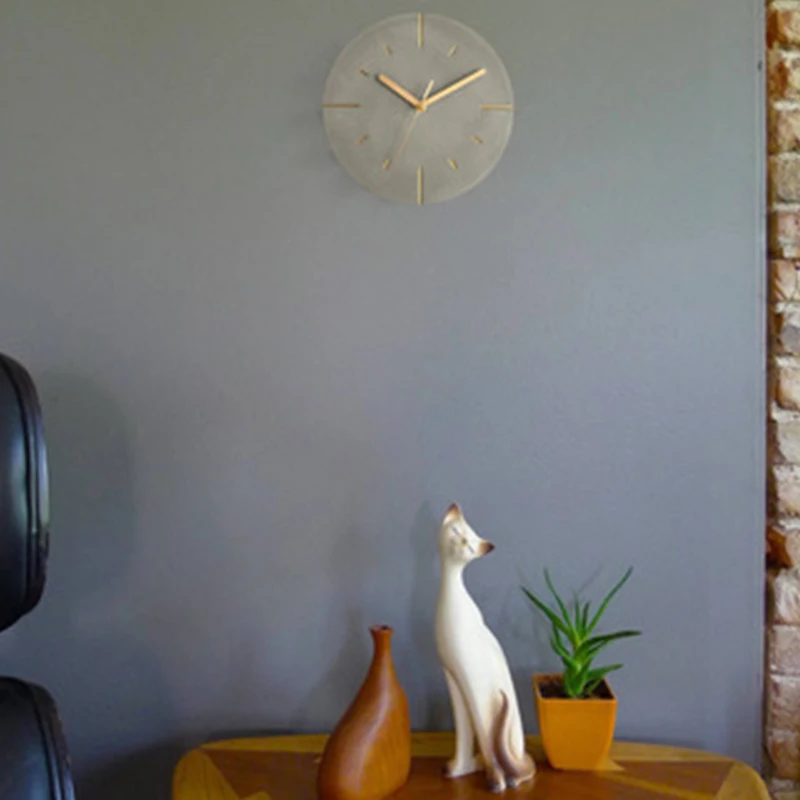 Nordic Industrial Stiliaus Cemento Sieninis Laikrodis Šiuolaikinės Kūrybos Silent Laikrodžiai Sienos, Namų Dekoro Žiūrėti Namuose Gyvenamasis Kambarys 4