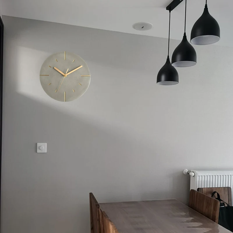 Nordic Industrial Stiliaus Cemento Sieninis Laikrodis Šiuolaikinės Kūrybos Silent Laikrodžiai Sienos, Namų Dekoro Žiūrėti Namuose Gyvenamasis Kambarys 5