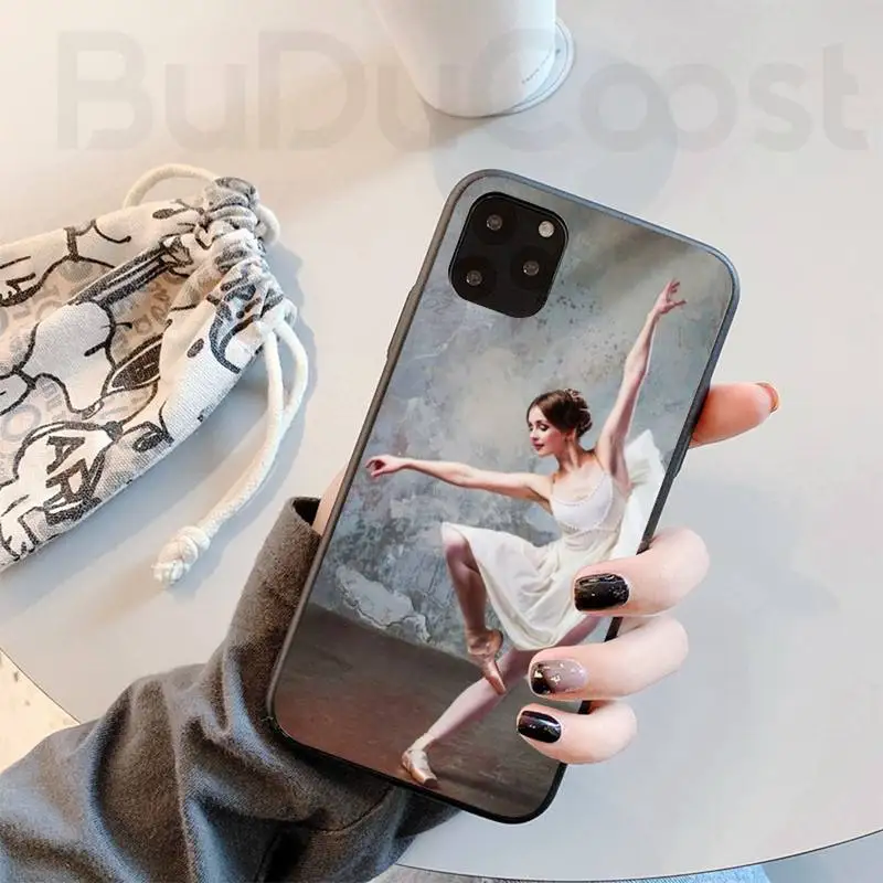 Jomy Ballerina Baleto Šokių Mergaitė, Telefono dėklas Skirtas iphone 12 pro max 11 pro XS MAX 8 7 6 6S Plus X 5S SE 2020 XR atveju 1