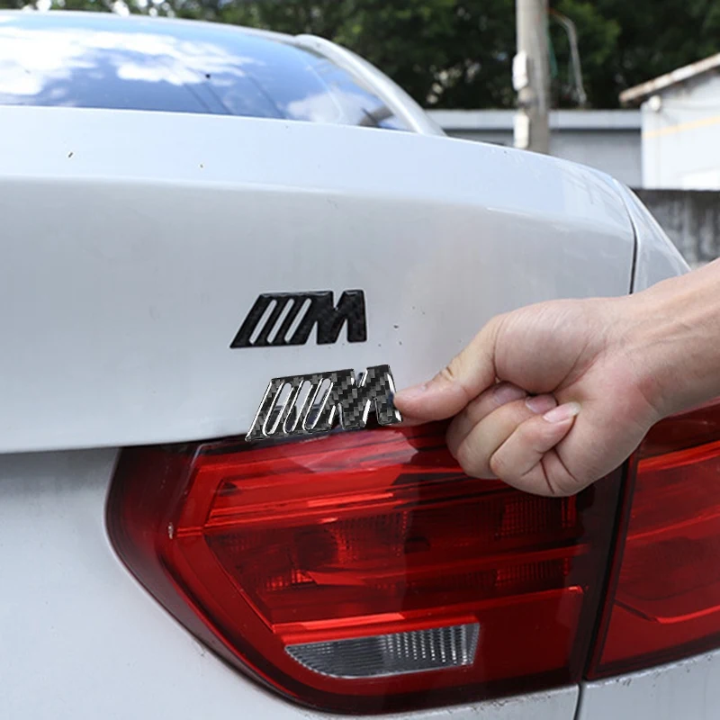 M Standartas 2vnt Anglies Pluošto Sparno Pusėje +Galiniai Kamieno Emblemų Logotipo Lipdukas Ženklelis Lipdukas Visiems -BMW 4