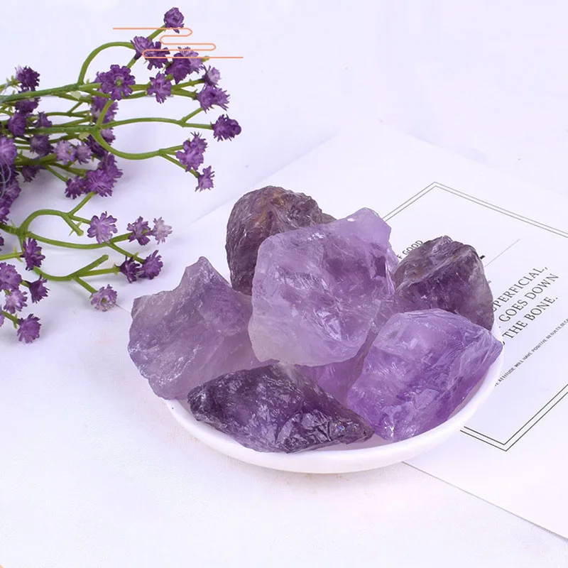 Violetinė Natūralus Akmuo Kristalas Reiki Gydymo Akmuo Kvarcas Rupi Mineralinių Pavyzdys Rose Kristalų Netaisyklingos Formos Grubus Roko Namuose Gruodis 4