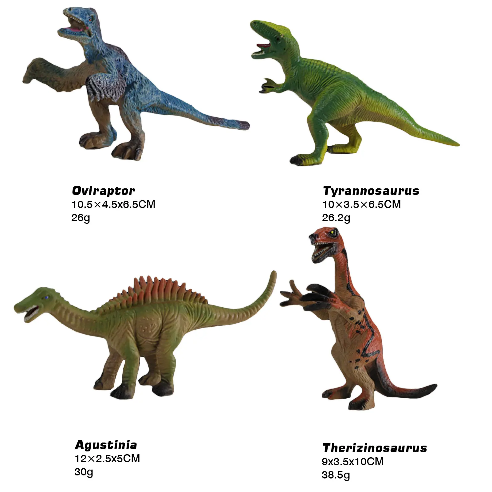 4 Dalių Komplektas Modeliavimas Realus Spalvinga Dinozaurų Duomenys Nustatyti Švietimo Modelį, Žaislai, Dovanos Vaikams, Vaikai Kolekcijos Modelis 1