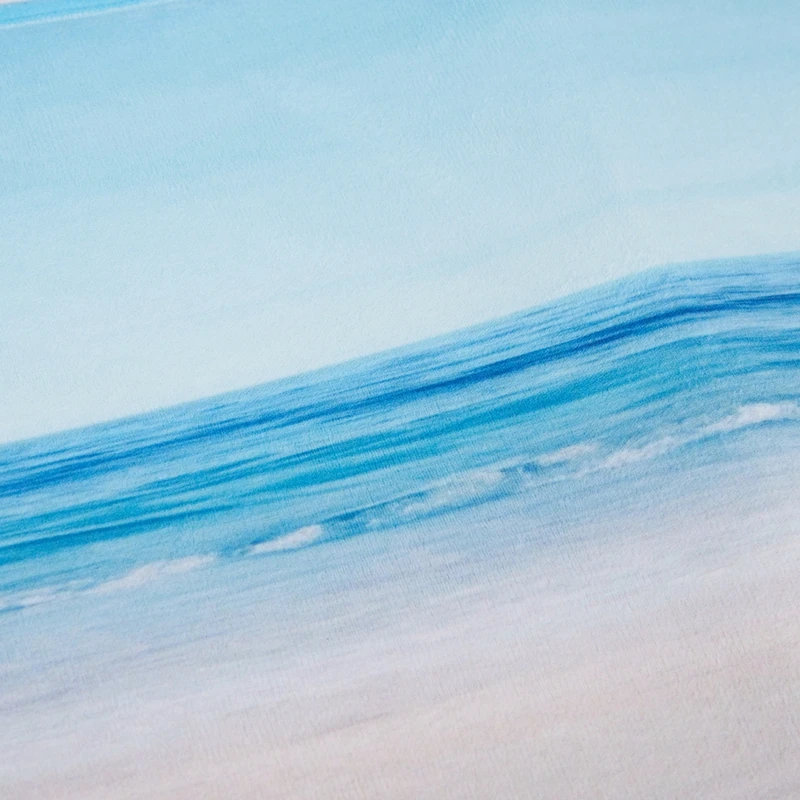 Blue Ocean Žvaigždė Myli Shell Holiday Beach Pajūrio Peizažai Jūrmylių Tema Spausdinti Poliesteris Gumos Anti-Slydimo Vonios Kambario Kilimėliai Ru 0