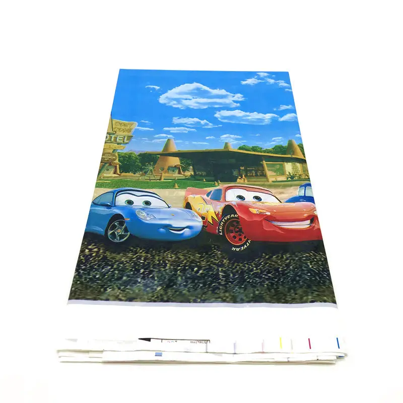 1pcs Stalo Dangtis Disney Cars Temą Vaikas Berniukas Gimtadienio Vienkartiniai Tablecover Baby Shower Animacinių filmų Automobiliai Staltiesė 132*230cm 1