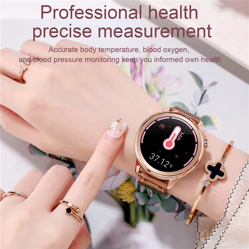 F80 Moterų Smart Watch Sveikatos Stebėsenos su Menstruacinio Ciklo Stebėjimo Kūno Temperatūros Matavimai Smartwatch 1