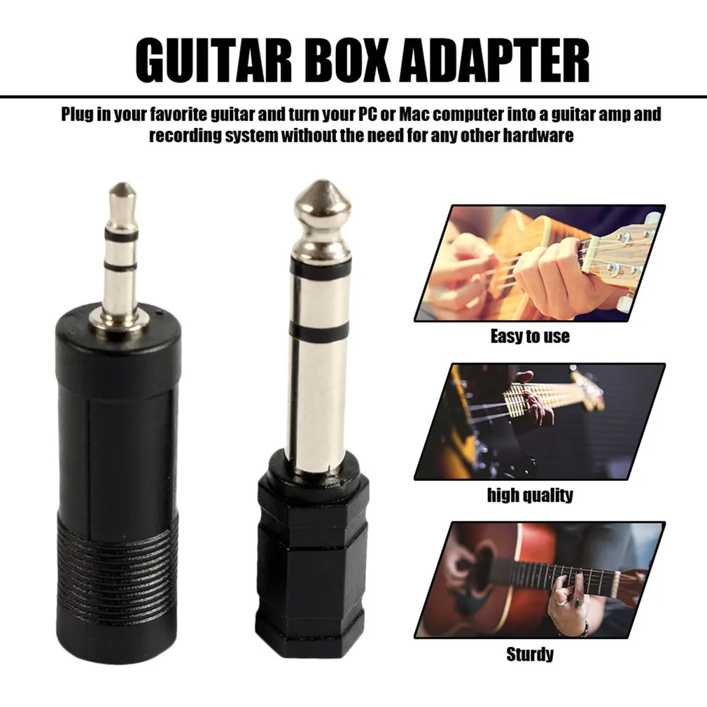 Black Electric Guitar Adapterių Rinkinį USB Sąsaja Link Cable PC Mac Recordin Elektros Akustinės Gitaros, Bosinė 1
