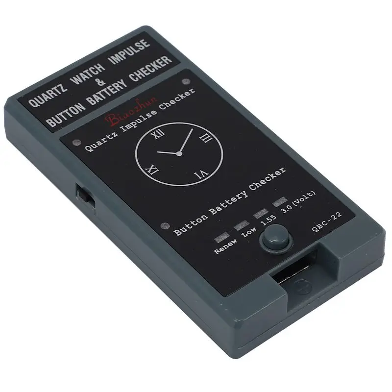 QBC-22 Kvarco Žiūrėti Impulsą & Mygtuką Akumuliatoriaus Tikrintuvas Baterijos Testeris Žiūrėti Įrankis 0