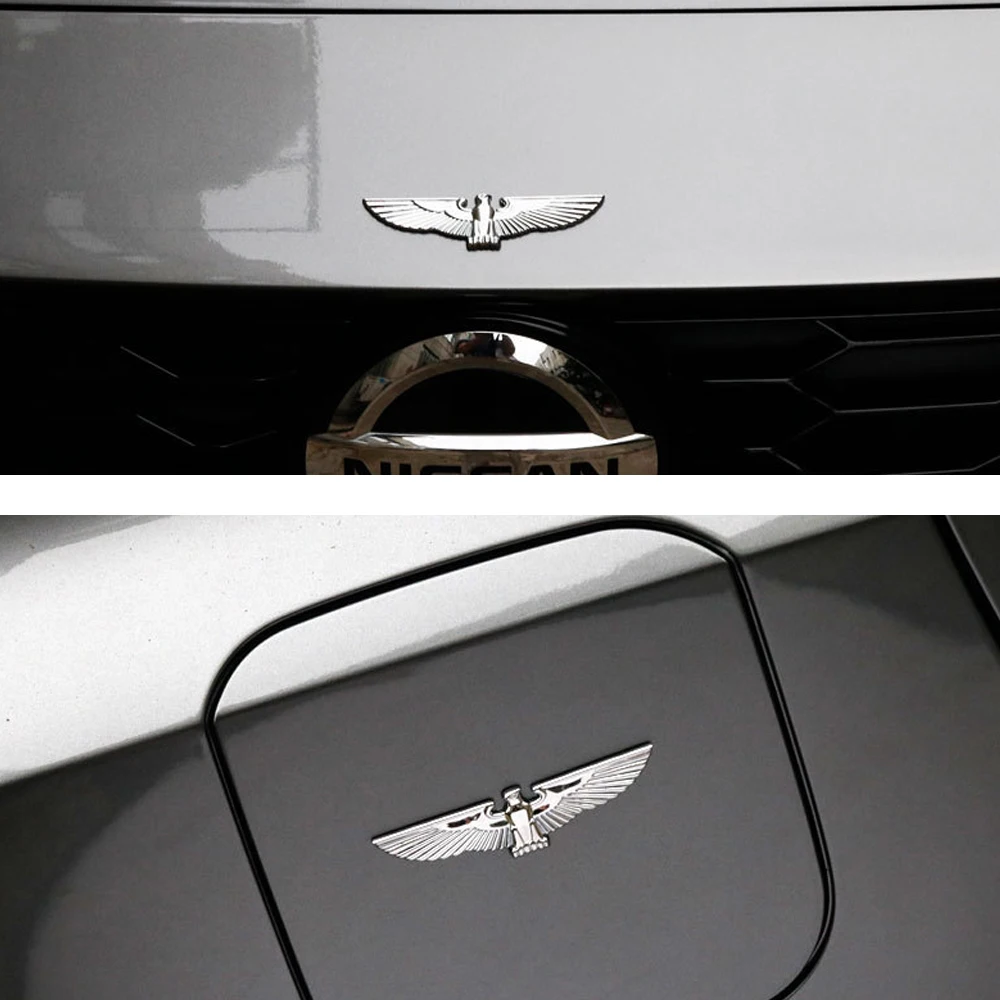 3D Metalo Ženklelis Erelio Sparnų Automobilio Emblema, Lipdukas, Decal Universaliųjų Automobilių Moto Nuoma, Automobilių Stilius Dekoratyviniai Aksesuarai 5