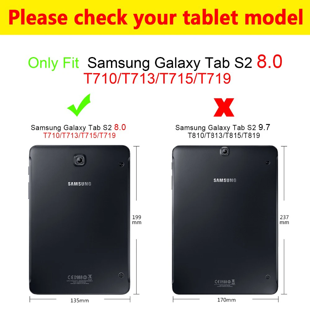 Naujas Mados Gyvūnų Spausdinta PU Odinis dėklas, Skirtas Samsung Galaxy Tab S2 8.0 T710 T713 T719 T715 Funda rankinėje Tablet Atveju + Filmas 2