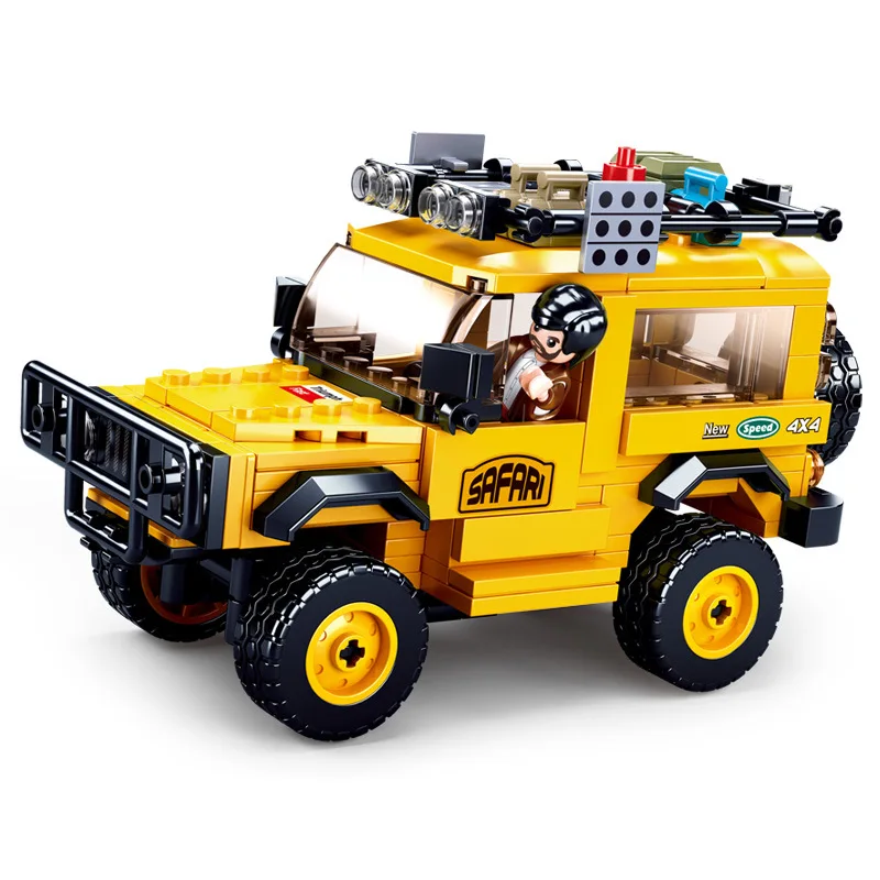 SLuban Dovana Vaikams, Visureigis 3 1. Automobilio Modelio Kūrimo Bloką Švietimo Žaislas Vaikų Surinkti Minifigures Žaislas prekes karštos 1