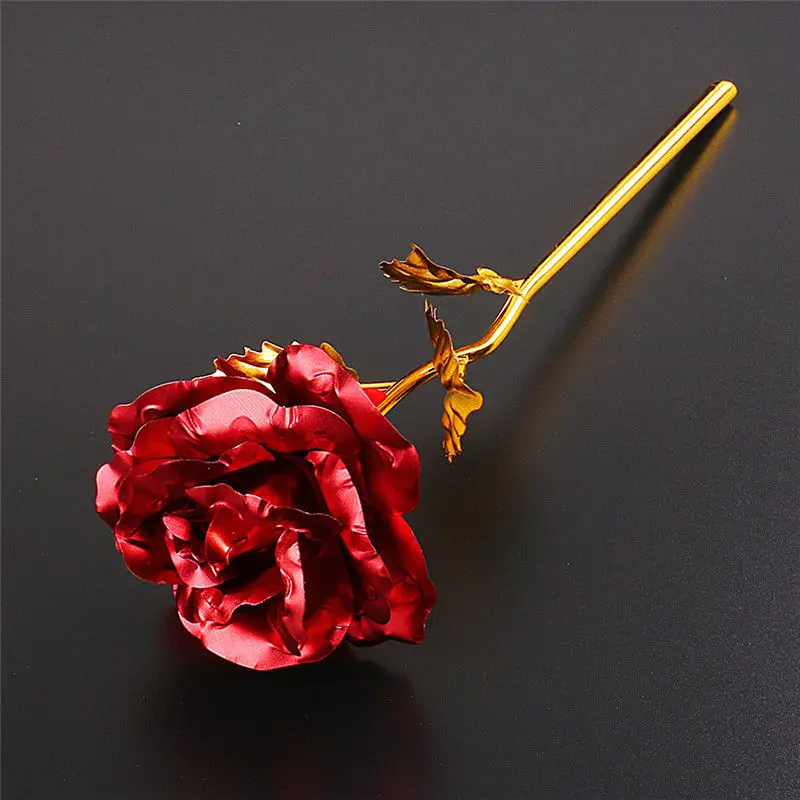 2019 Naujas 24K Auksu Rose Multi-Color Padengta Rožių Romantiška Valentino Dieną, Meilužis, Draugas-Geriausia Dovana DSUK 0