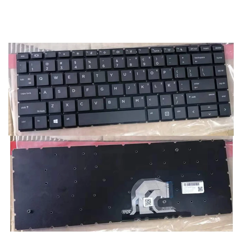 NAUJAS UK/JAV Nešiojamojo kompiuterio klaviatūra HP Probook 440 G6 445 G6 klaviatūra 0