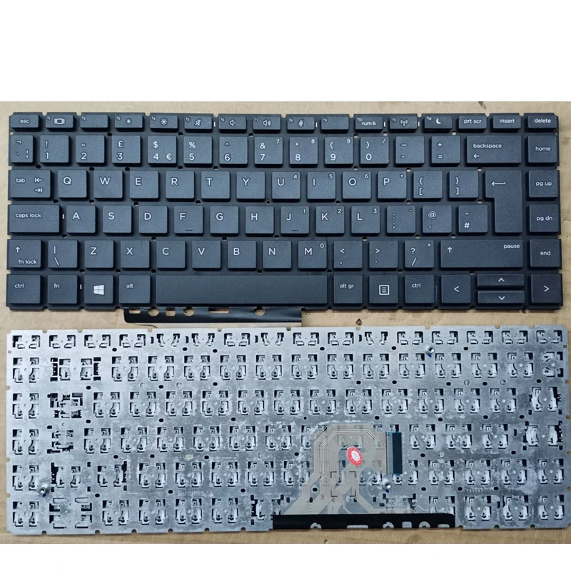 NAUJAS UK/JAV Nešiojamojo kompiuterio klaviatūra HP Probook 440 G6 445 G6 klaviatūra 1