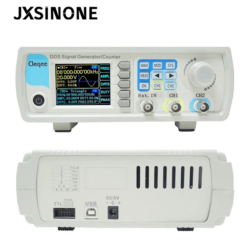 JXSINONE JDS6600-60M 60MHZ Dual-channel Savavališkai Signalo Signalo Generatoriaus, DDS Funkciją, Skaitiklis, Skaitmeninis Valdymas Dažnio Matuoklis 3