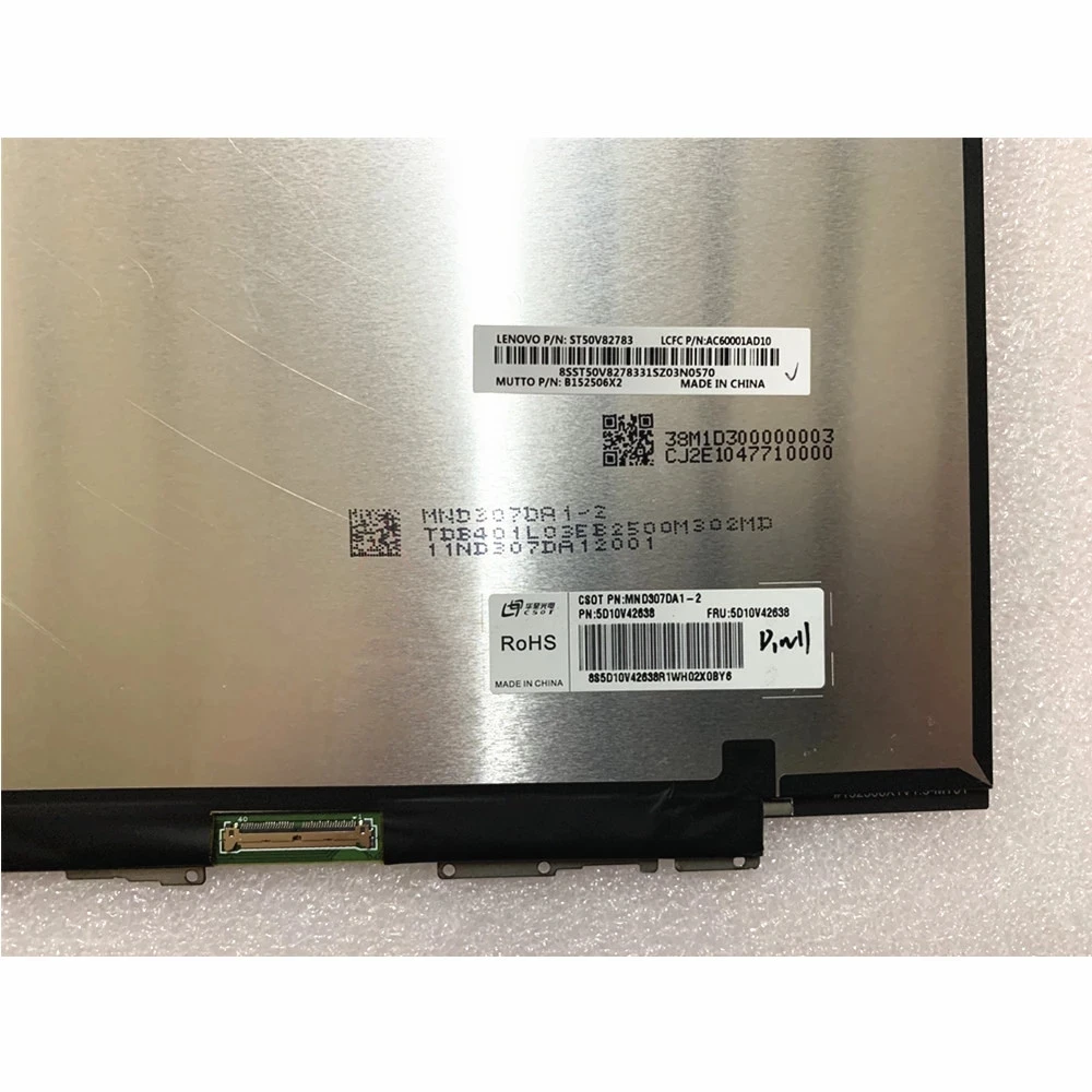 Originalus Lenovo Xiaoxin 13 PRO 2019 Nešiojamas LCD ekranas su stiklo danga asamblėjos Rezoliucija 2560X1600 FRU: 5D10V42638 2