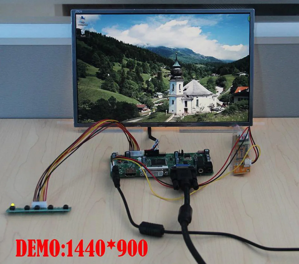 LCD DIY VGA DVI 30pin Vairuotojo lenta M. NT68676 Valdytojas rinkinys CLAA154WA05AN 15.4 colių, 1280X800 Skydelio Ekrane stebėti 0