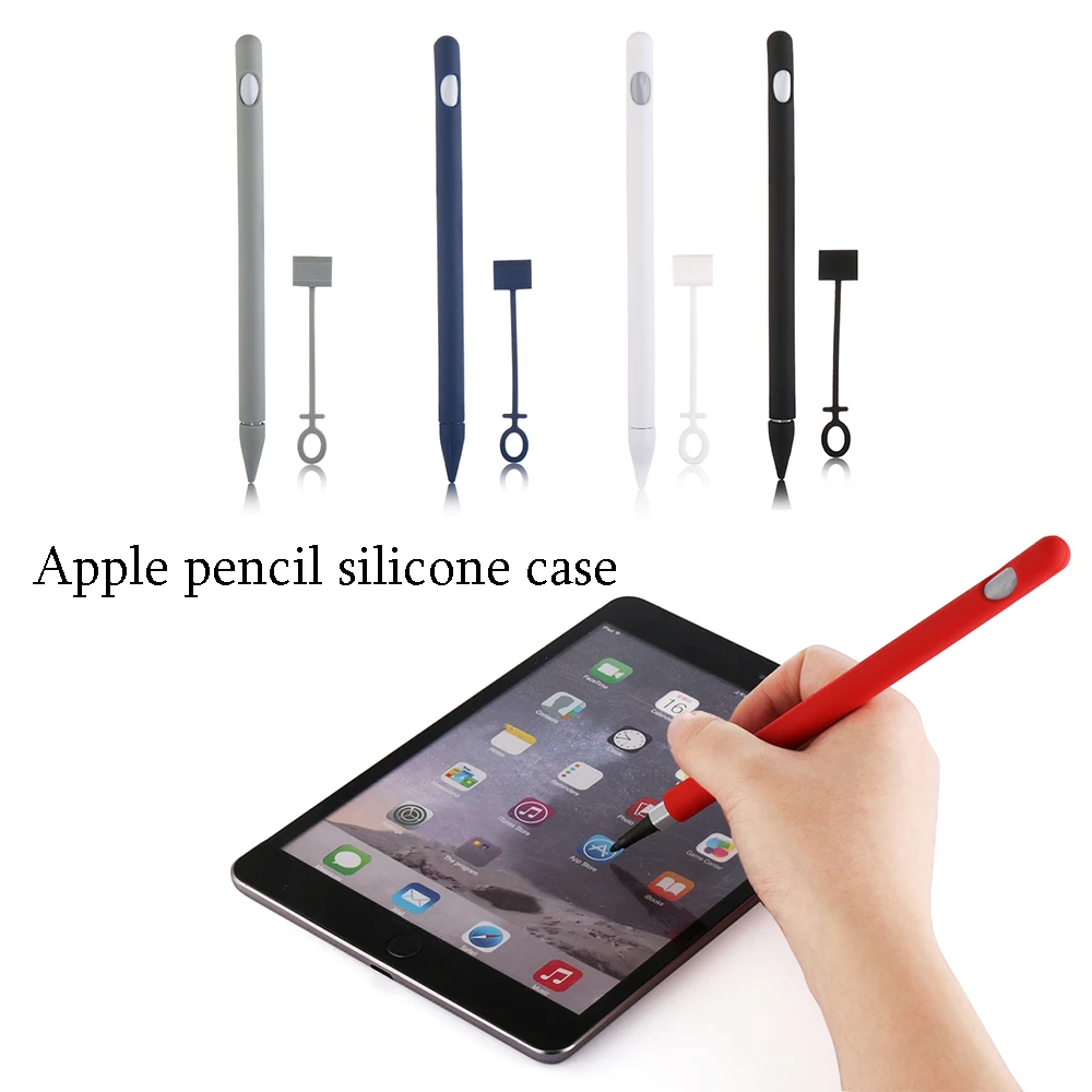 Spalvinga Minkšta Silikoninė Stylus Pen For Apple Pieštuko Atveju Touch 