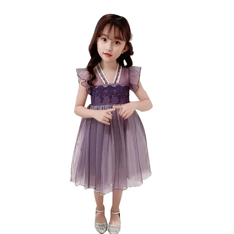 Vasarą Merginos Retro Suknelė 2021 Naujų Vaikų Kinų Stiliaus Suknelės Mergaičių Siuvinėjimo Šalis Suknelė 12 Vaikų Drabužius 10 Metų 2