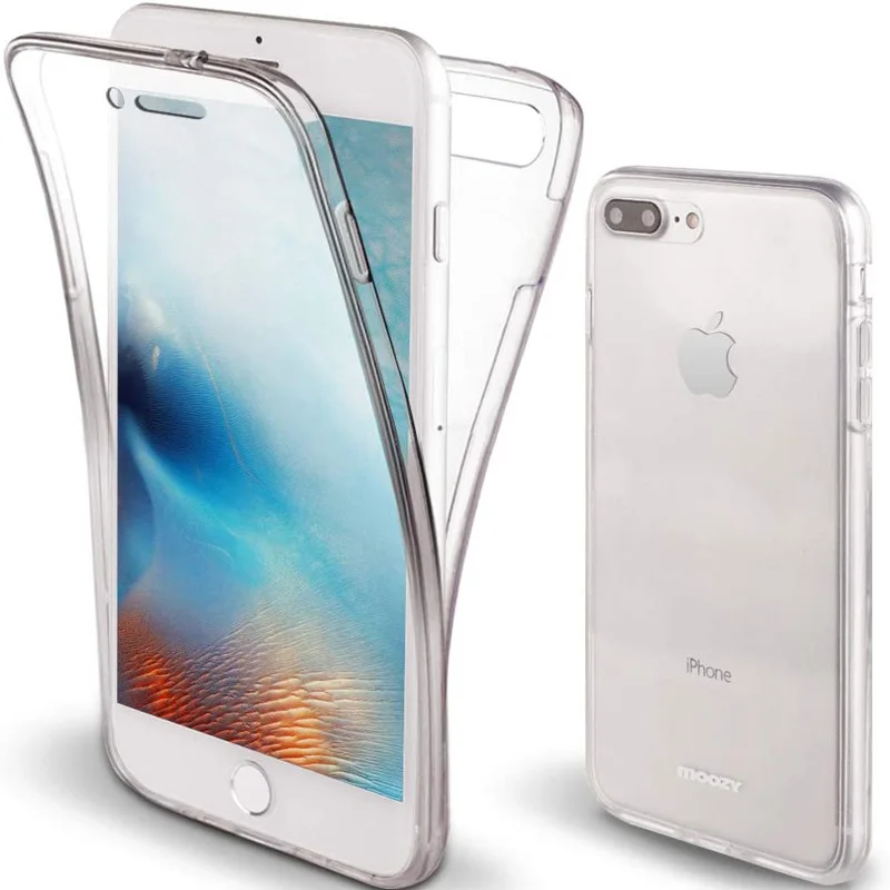 Pilnas draudimas Telefono dėklas Skirtas iPhone 12 11 Pro Max 12 Mini XS Max XR X Ten 10 6 6s 7 8 Plus SE 2020 Aišku, Visiškai Padengti PC+TPU Atveju 5