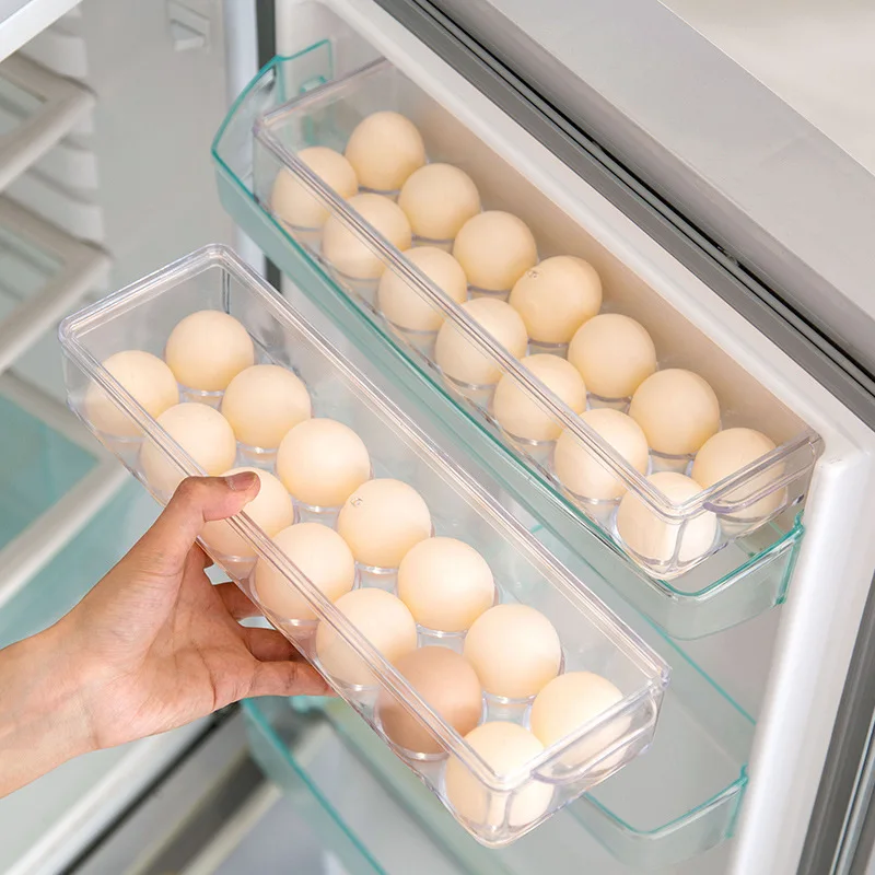 Šaldytuvas Šoninės Durys Kiaušinių Laikymo Dėžutė Organizatorius Namų Skaidrus Kiaušinių Tinklelis, Švieži, saugojimo Dėžutė Kiaušinių Stovas Talpykla 1