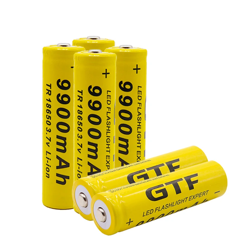 2vnt 18650 baterija 3.7 V 9900mAh įkrovimo liion baterija su krovikliu Led žibintuvėlis batery litio baterija+1pcs Įkroviklis 4