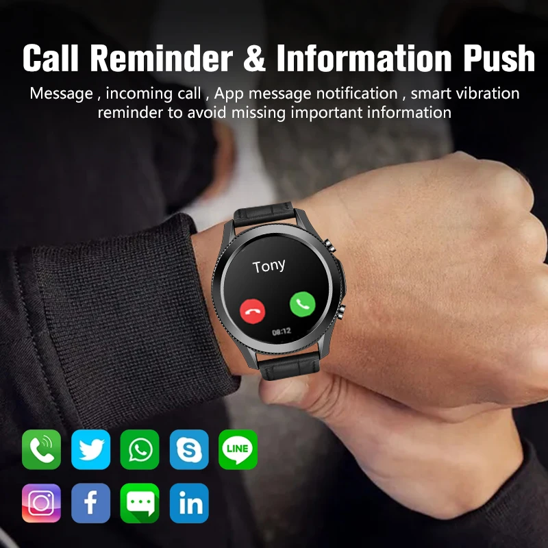 2021 Naujas Pilnas Touch Smart Watch Vyrų IP68 Vandeniui Galaxy Watch3 