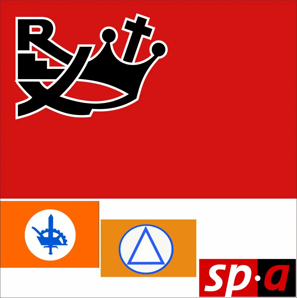 Belgija Šalies Drapeau De Rex Vėliavos 3X5FT 90X150CM Socialistische Partij Anders Reklama 2