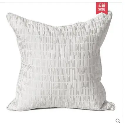 Baltos šviesos prabanga geometrinis pagalvės užvalkalą Paprasta ir šiuolaikinės Kinijos didelė minkšta pagalvėlė padengti 1