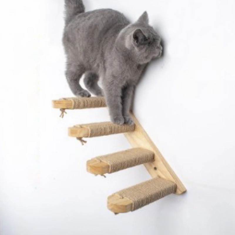 Mediniai Katė Laipiojimo Rėmas Sieniniai Kopėčių Šokinėja Platforma Katė Braižymo Lenta, Kačių Žaislas Multi-layer Katė Rėmo Pet Baldai 2