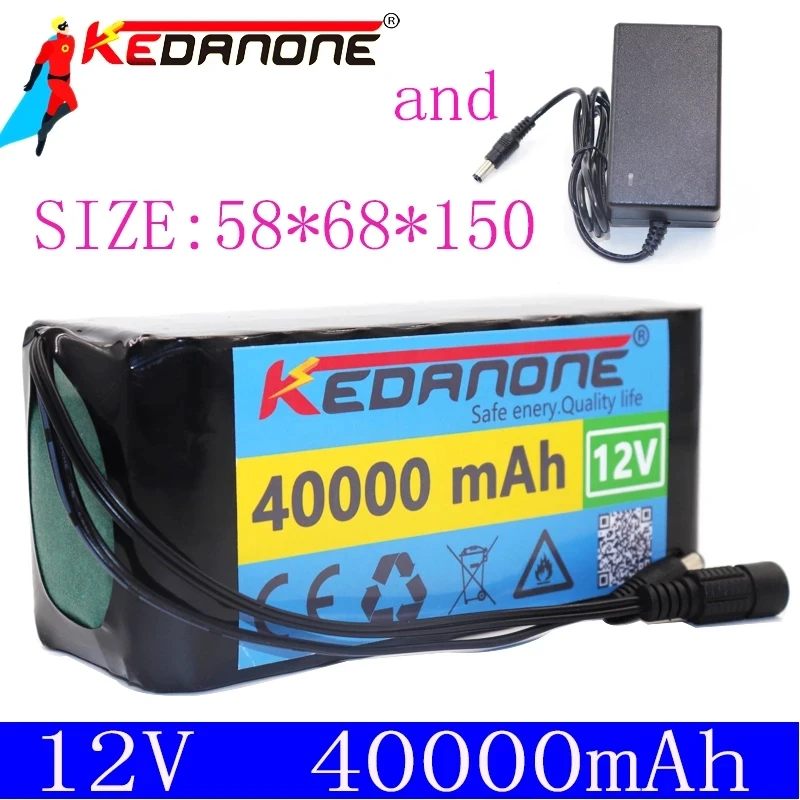 18650 Li jonų baterija 12V 40ah 3s10p 12,6 V 40000mah naudojamas xenon lempos keitiklis, saulės gatvės žibintas yra naudojamos transporto priemonės ins 3