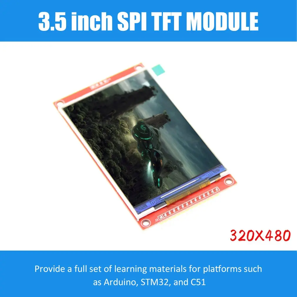 3.5 colių 320*480 SPI Serijos TFT LCD Modulis Ekranas Optical Touch Panel Vairuotojo IC ILI9341 už MCU 1