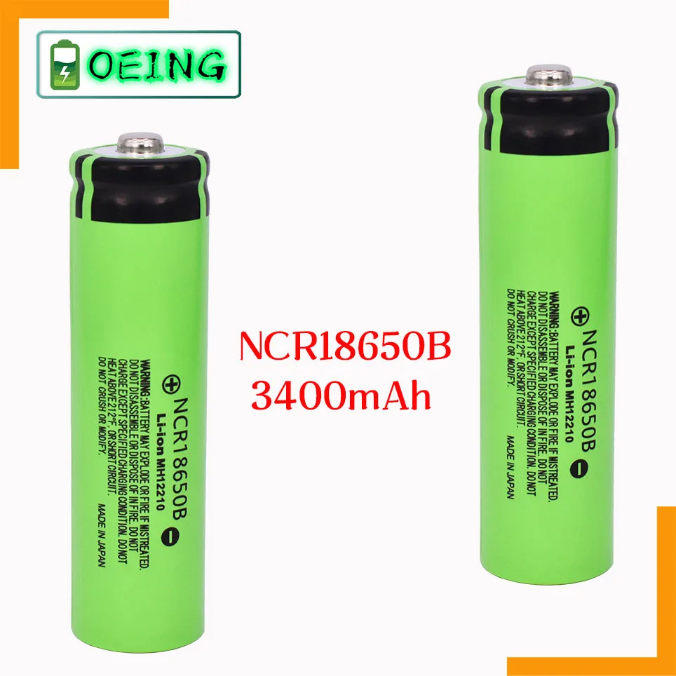 2021 NAUJI Originalus NCR18650B-3400mAh Li-ion baterija 3.7 V 18650 baterija 3400mAh+ Nemokamas pristatymas 4