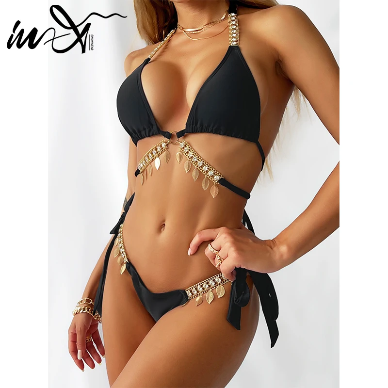 Be-X Diamond bikini 2021 Grandinės maudymosi kostiumėliai moterims Tvarstis maudymosi kostiumėlį moterų plaukimo kostiumas Apynasrio maudymosi kostiumas Seksualus 2 vienetų komplektas kietų 1