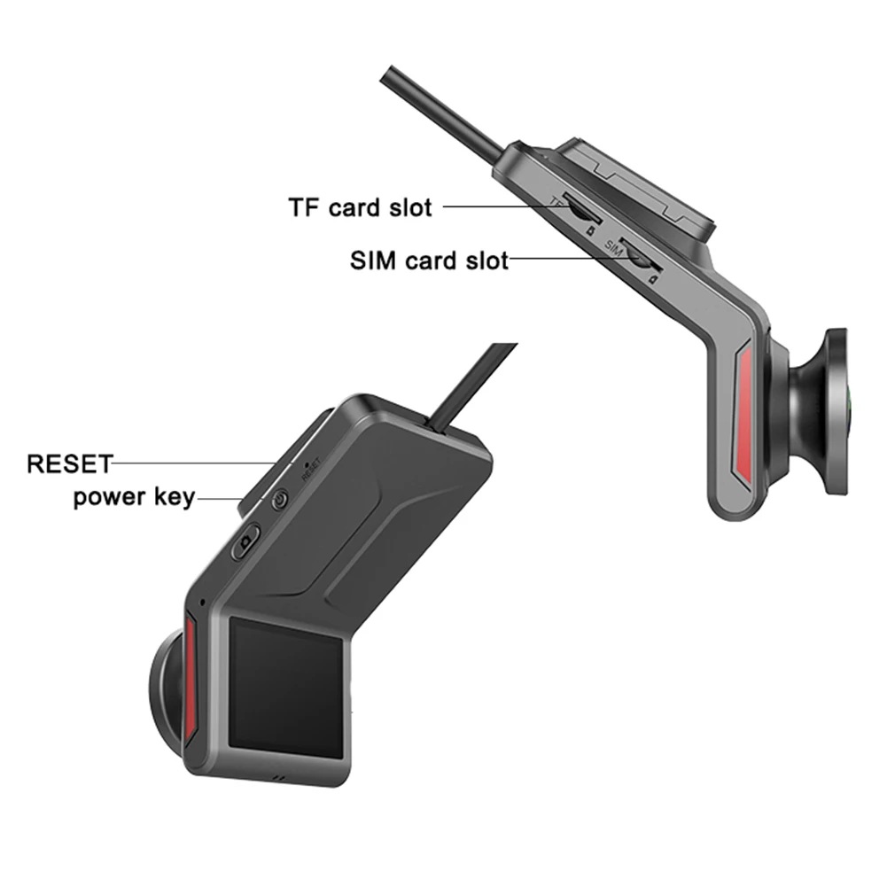 Phisung K18 FHD 1080P 4G, WiFi, Automobilių DVR GPS Logger Dashcam su galinio vaizdo Kamera galinio vaizdo Veidrodis Tachografo Atvirkštinį 1