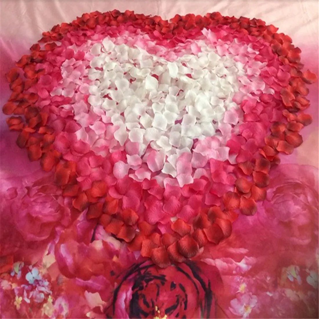 100vnt Vestuves Priedai Dirbtinio Šilko Rožė Gėlių Žiedlapių Romantiška Šalis Santuokos Dekoracija Valentino prekes 0