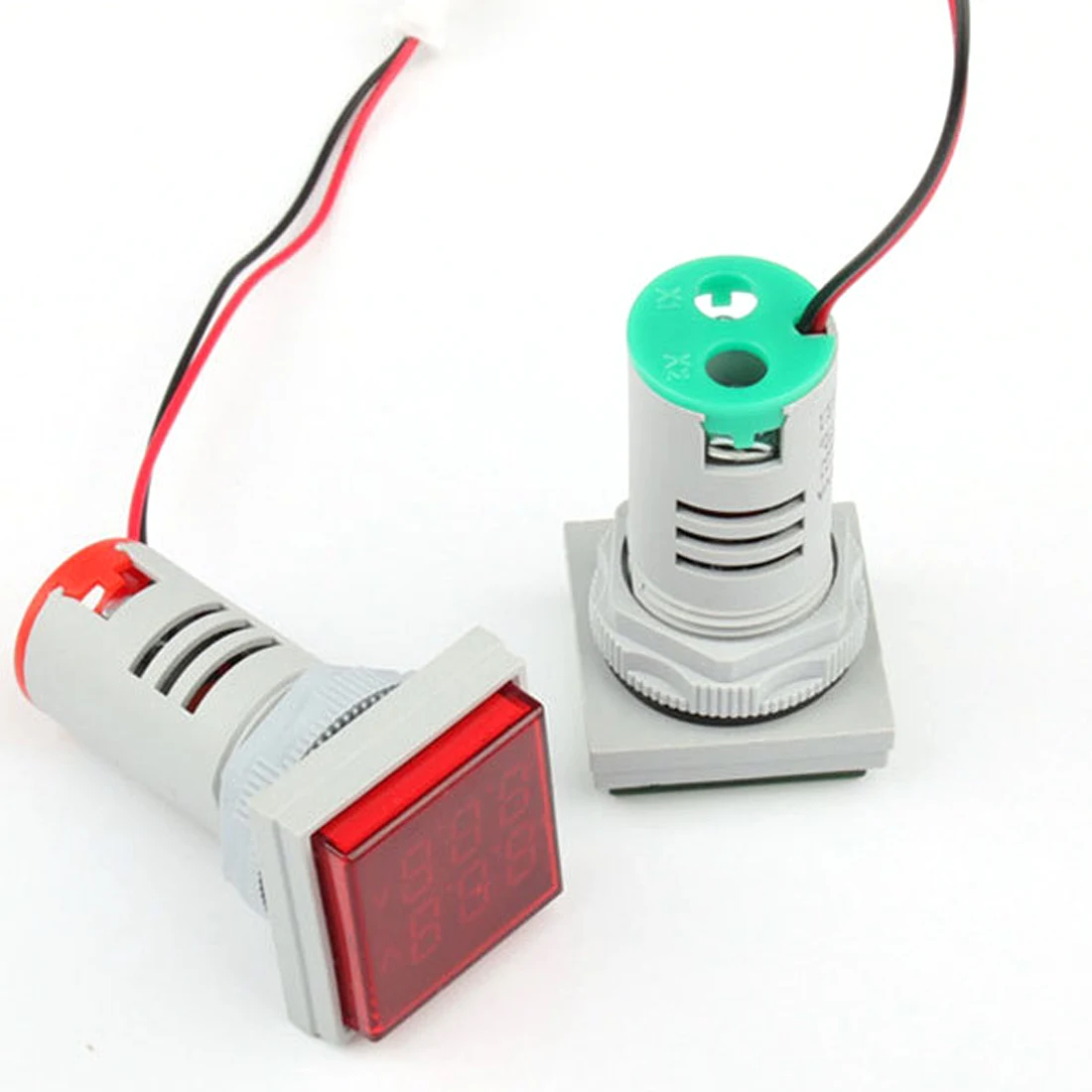 LED Skaitmeninio Voltometer Amperometer 110V, 220V Įtampos Įtampos Testeris Voltammeter Auto volt Amp Testeris Detektorius 4