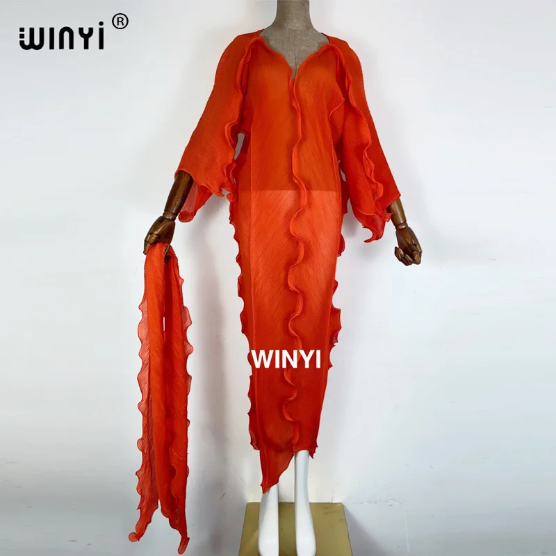 2021 Afrikos Plisuotos Suknelė moterų geometrinis spausdinimo ilgomis rankovėmis negabaritinių apvalios kaklo laukinių spalvų kontrastas Casol vasaros mados 0