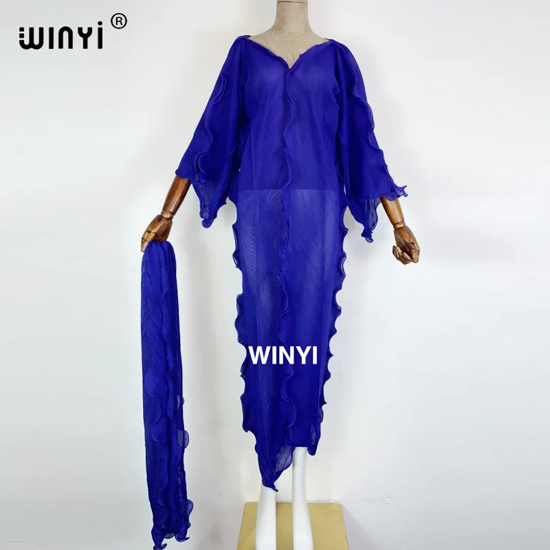 2021 Afrikos Plisuotos Suknelė moterų geometrinis spausdinimo ilgomis rankovėmis negabaritinių apvalios kaklo laukinių spalvų kontrastas Casol vasaros mados 3
