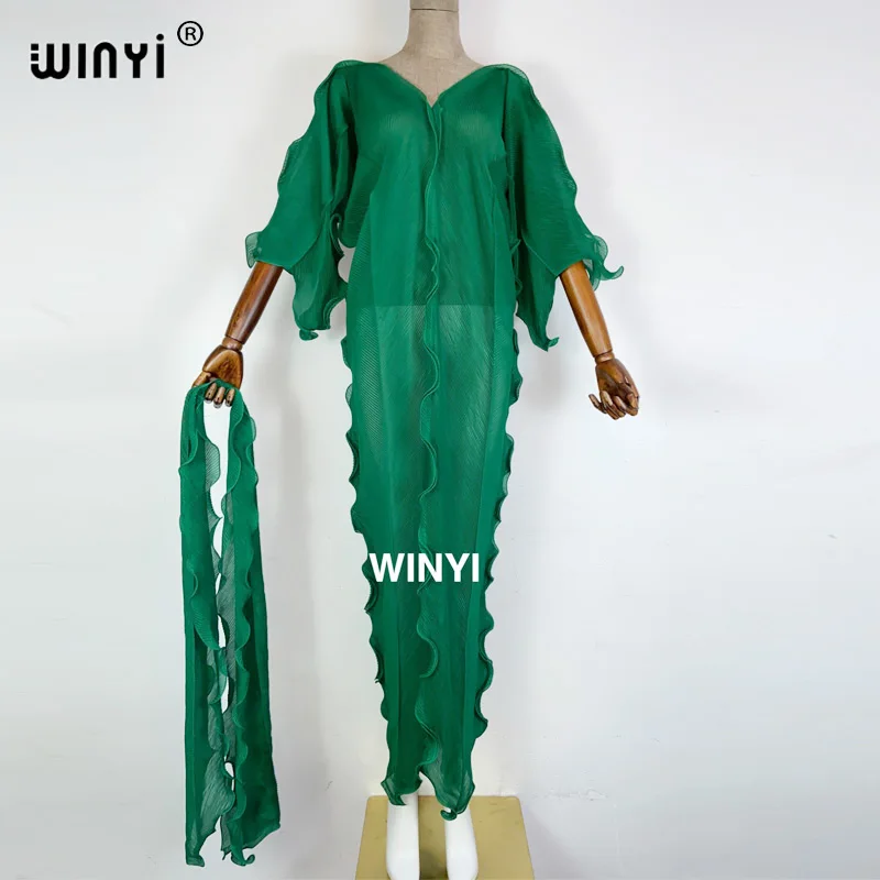 2021 Afrikos Plisuotos Suknelė moterų geometrinis spausdinimo ilgomis rankovėmis negabaritinių apvalios kaklo laukinių spalvų kontrastas Casol vasaros mados 5