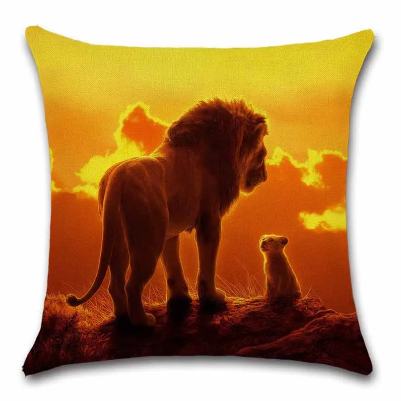 Liūtas spausdinti Gyvūnų spalvinga pagalvėlė apima, Mesti Dekoro Kėdės sėdynė sofa-Dekoratyvinis Namų vaikai draugas kambarį dovana Užvalkalas 3