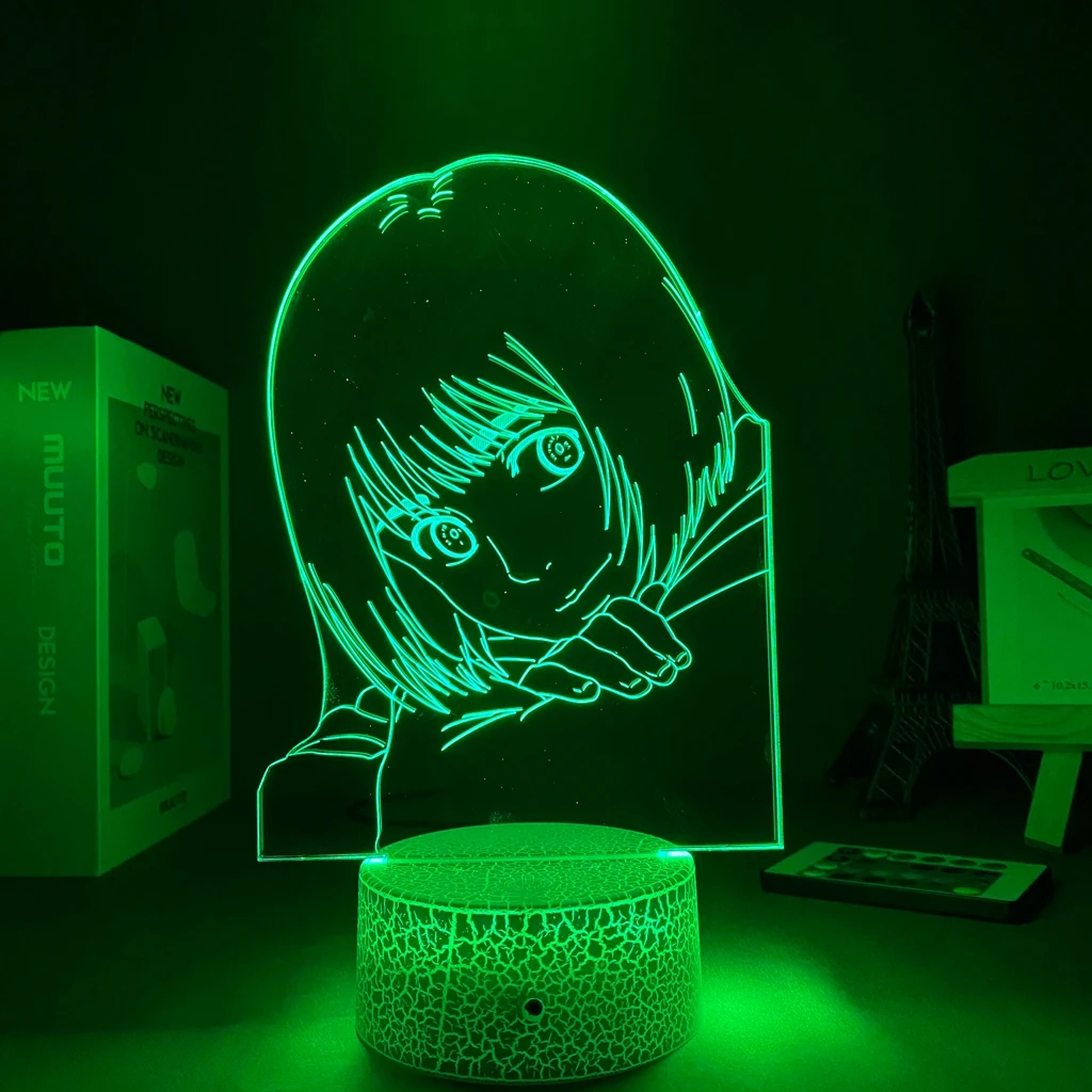 3d Lempos Anime Pav Ataka Titan Armin Arlert, Miegamojo Dekoratyvinės Šviesos Vaikai Gimtadienio Dovana Ataka Titan LED naktinė lempa 0